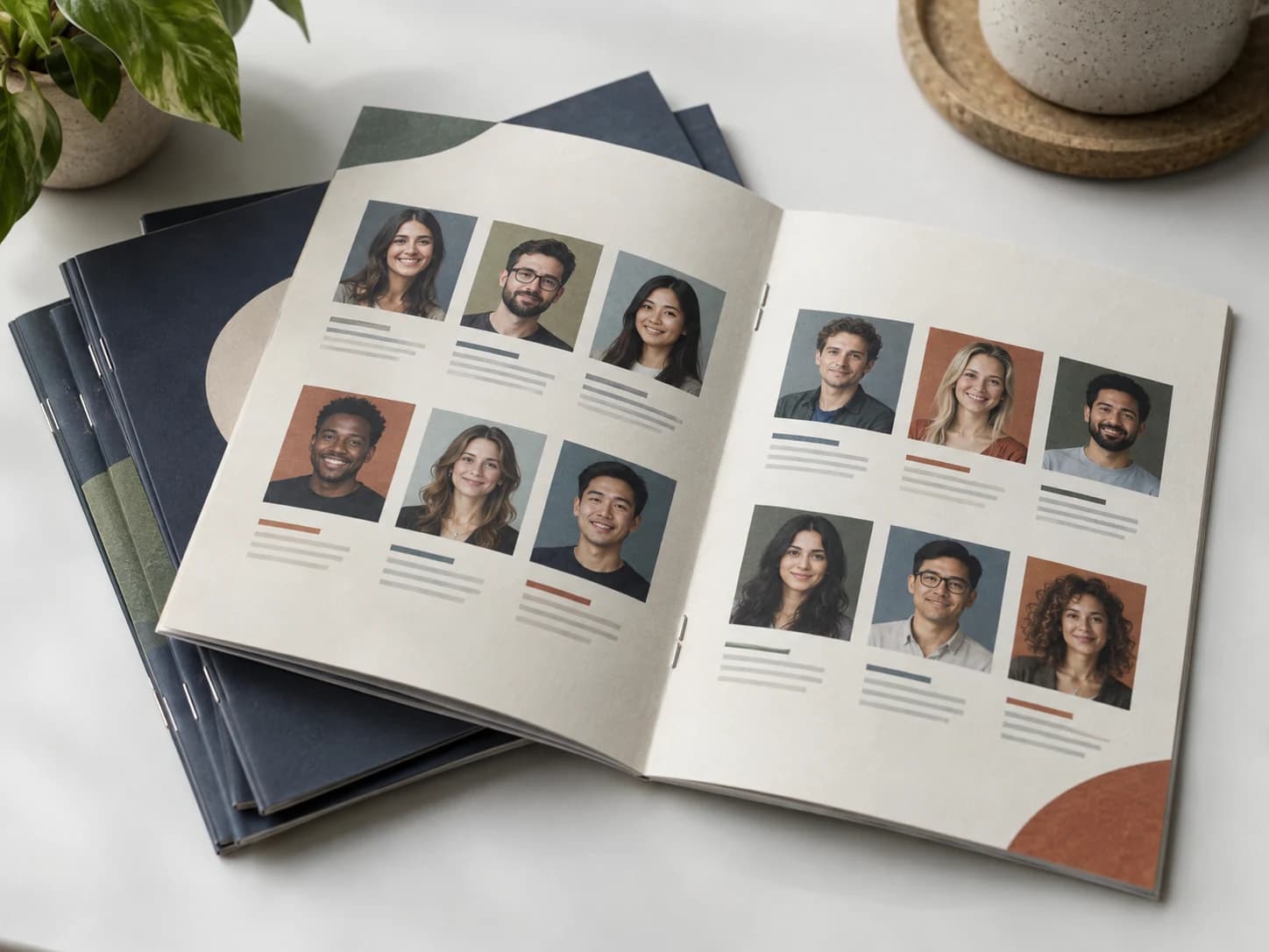 Illustrative Gloss Cover Booklets With AQ Coating example