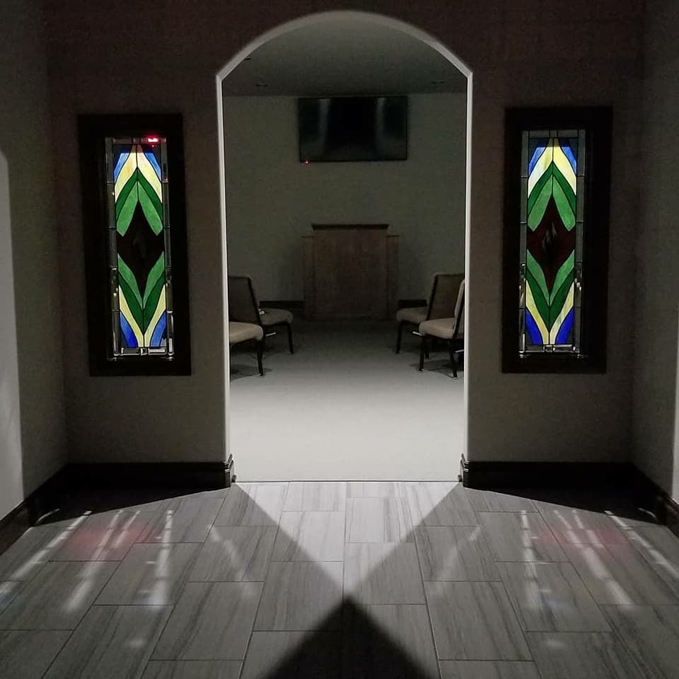 Inside the West View Church of Christ meeting house