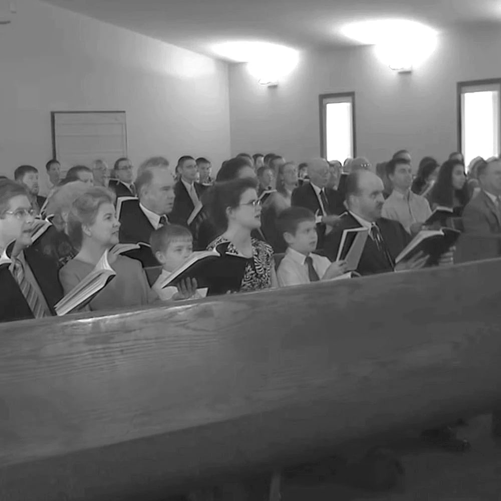 Inside the Mission Hills Church of Christ meeting house