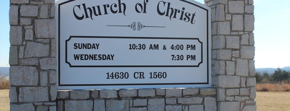 Ada Church of Christ building in Ada