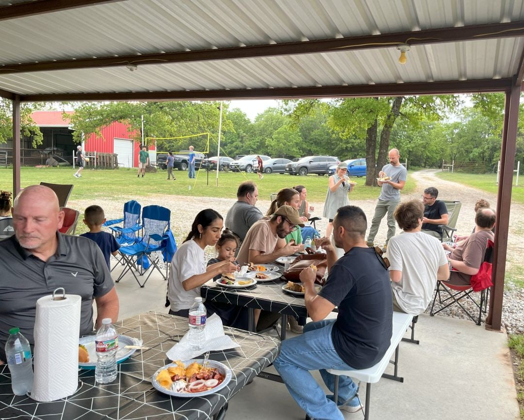 Members of Valley Parkway Church of Christ in Lewisville